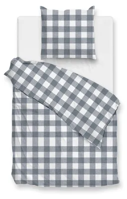 Produktbild von Zohome Quattro di Lino Bettbezug - 155x220 cm – 100% Baumwolle – Hochwertige Bettwäsche mit motiv – Weich - Atmungsaktiv und Hautfreundlich – inkl. 80x80 cm Kissenbezug – Blau