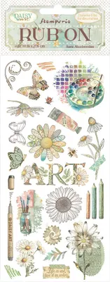 Produktbild von Rub On Transferfolie "Daisy Art" Life is Art