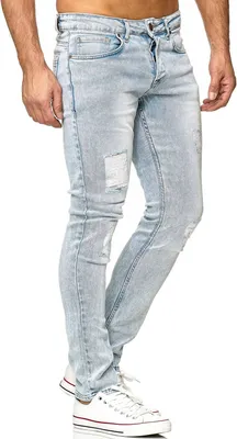 Immagine prodotto di Jeans da uomo Tazzio con effetto consumato 16525 Azzurro 30/34