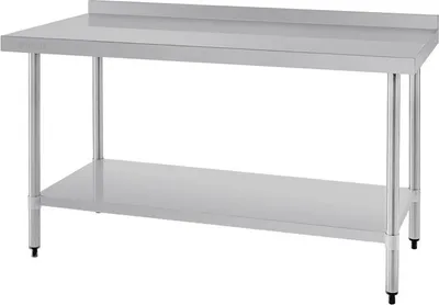 Produktbild von Vogue Arbeitstisch Mit Aufkantung Edelstahl 1500Mm