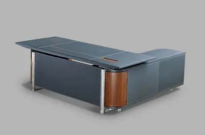 Image de Table à manger moderne en MDF et placage aux couleurs naturelles