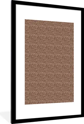 Produktbild von MuchoWow® Gerahmtes Poster Porträt - Muster - Abstrakt 60x90 cm - Poster mit Schwarzem Bilderrahmen Wandposter Rahmen Foto Bilder - Dekoration - Wandposter Wohnzimmer - Hochwertig