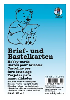 Produktbild von Brief- und Bastelkarten weiß DIN A6