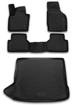Produktbild von Gummi Kofferraumwanne + Fußmatten Set für Audi Q3 8U, Bj. 12/2014-