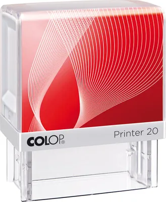 Produktbild von COLOP Textstempel Printer 20 4 zeilig mit Gutschein weiß