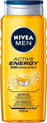 Image de Nivea Men Active Energy 24 Fresh Effect Gel douche pour hommes 500ml