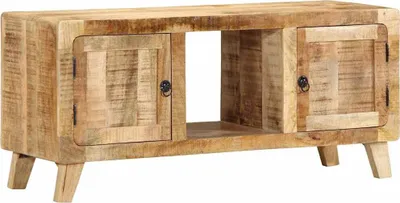 Zdjęcie produktu dla Szafka RTV 105x46x32 cm Drewno lite Surowe Mango