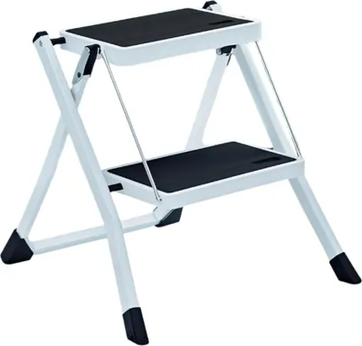 Immagine prodotto di Scala pieghevole a 2 gradini – scala portatile – portata 150 kg