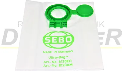 Produktbild von SEBO Filterbeutel 10 Stück für Sebo D2, D3 Parquet, D4, D6, D7, D8, D9 8120SE
