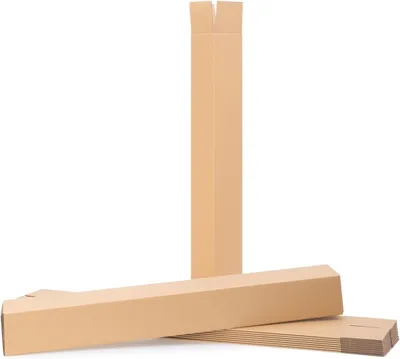Productafbeelding van Verzendkokers Karton - Verzendhulzen Vierkant - Plannen Verzenden - Porto Besparen - 775 x 105 mm - Bruin
