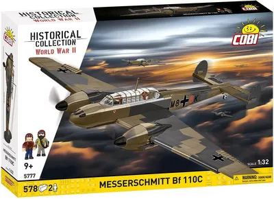 Immagine prodotto di COBI Klemmbaustein-Set Messerschmitt Bf 110C, 578 Teile, Kunststoff, 5777