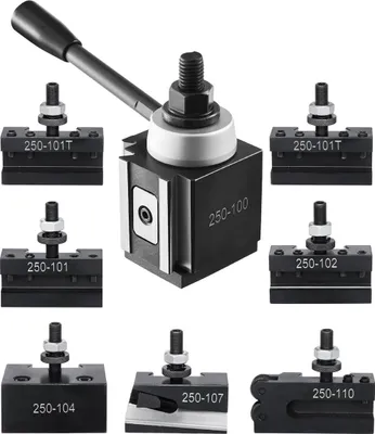 Obrázek produktu pro Sada rychloupínacích nástrojových držáků, 8 ks, pro mini soustruhy 6"-12"