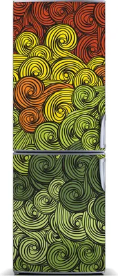 Produktbild von Tulup Kühlschrankdekoration - Magnetmatte - 60 cm x 180 cm - Magnet auf dem Kühlschrank - Bunte Wellen