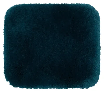 Produktbild von GÖZZE Deluxe extra weicher Hochflor Badteppich rutschfester Mikrofaser-Badvorleger Lagune Türkis 50 x 70 cm