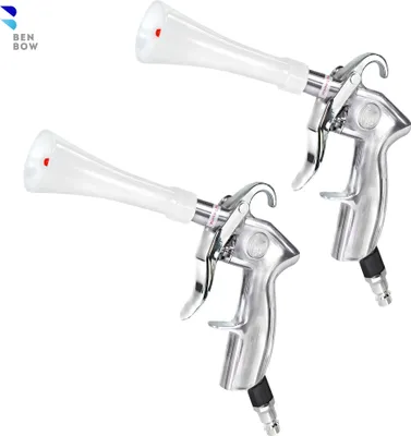 Produktbild von Benbow Set 4-tlg, 2x Druckluft Reinigungspistole, Druck 6-9,2 Bar, 2x Silikonschlauch, Autoaufbereitung, schnelles Trocknen und Blasen, Autos, Polste