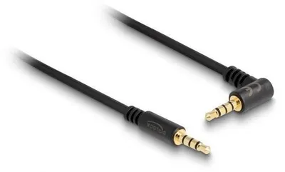 Produktbild von Delock Kabel Klinke 4 Pin 3,5 mm Stecker > Stecker gewinkelt