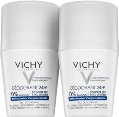 Image de Vichy Déodorant à bille 24H Dry Touch pour peaux sensibles (2x 50ml)