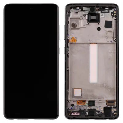 LCD Display für Samsung A52S, 6,58 Zoll, Schwarz, mit Rahmen