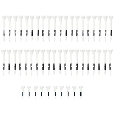Produktbild von 50 Stück unzerbrechliche Golf-Tees, hohe Stabilität, geringe Reibung, ultradicker Kunststoff, Golf-Tees, Golf-Trainingsgeräte
