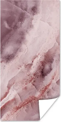 Produktbild von MuchoWow® Poster Naturstein - Rosa - Luxus 20x40 cm - Plakat - Foto