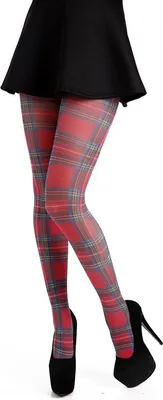 Produktbild von Pamela Mann - Tartan - Strumpfhose rot Einheitsgröße