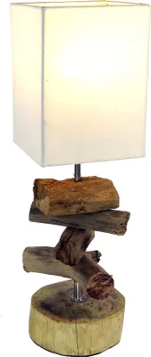 Produktbild von Tischlampe 15 x 50 x 15 cm Treibholz Tischleuchte Holz Lampe Teakholz Deko