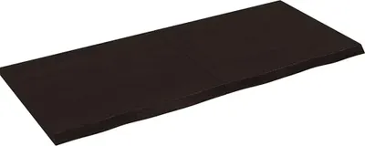 Produktbild von vidaXL Waschtischplatte Dunkelbraun 140x60x(2-4)cm Massivholz
