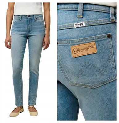 Produktbild von Wrangler | Damenjeans Sienna blau Denim Stretch Skinny Fit figurbetonte Röhrenjeans Baumwolle W27 L30