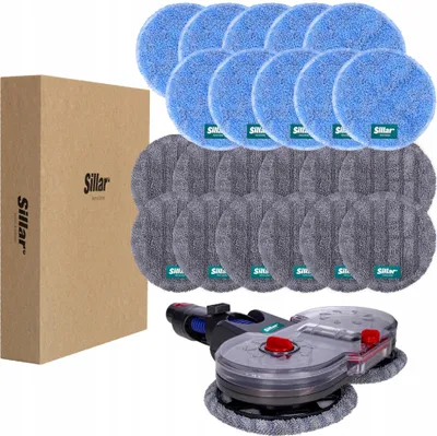 Image de Accessoire de nettoyage Sillar pour Dyson V7, V8, V10, V11 et V15 – Brosse + 22 chiffons en microfibres