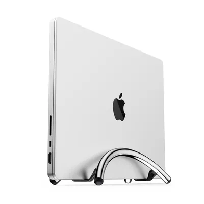 Image de Twelve South BookArc Flex Support pour MacBook – Compatible avec la plupart des écrans jusqu'à 14 pouces – Matériau en aluminium – Compact avec 0,24 kg