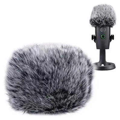 Zdjęcie produktu dla Futrzana osłona mikrofonu blue yeti nano niebieski filtr pop