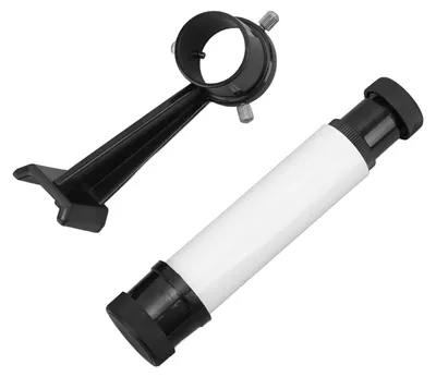 Immagine prodotto di Cercatore 5x - Telescopio portatile - Supporto in plastica - Diametro dell'obiettivo: 24 mm - Osservazione astronomica - Include base di supporto