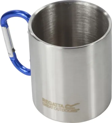 Produktbild von Regatta Great Outdoors Edelstahl-Tasse mit Karabiner-Haken RG535 (Einheitsgröße) (Silber)