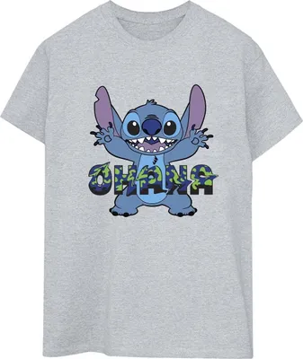Produktbild von Disney - "Ohana" T-Shirt für Damen BI30267 (L) (Grau)
