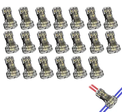 T-Verbinder 20 Stück, 12V/24V, wasserdicht, für 20-22 AWG Kabel