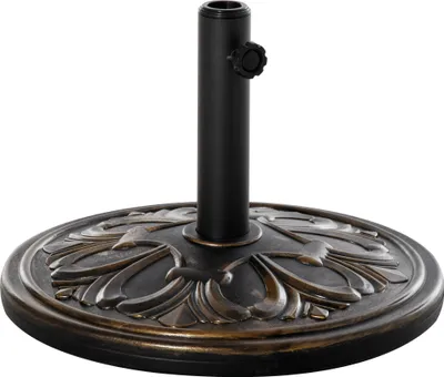 Produktbild von Outsunny Sonnenschirmständer 13 kg Schirmständer Schirmstangen mit 35 mm/38 mm/48 mm Durchmesser Schirmhalter für Garten, Balkon, Antik Bronze