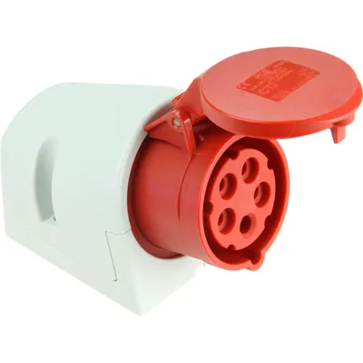 Produktbild von CEE-Wandsteckdose mit Klappdeckel IP44 5-polig 16A