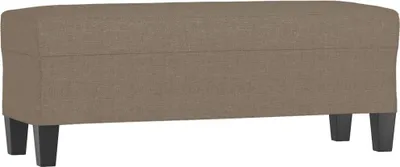 Zdjęcie produktu dla vidaXL Ławka taupe 100x35x41 cm tkanina