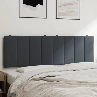 Produktbild von Design Kopfteil-Kissen Dunkelgrau 160 cm Samt, Kopfteile 2024 Neu