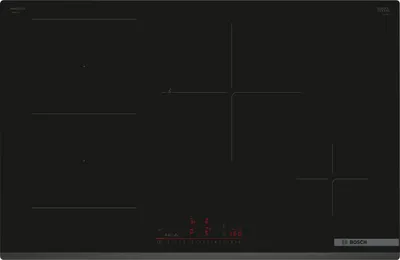 Produktbild von Bosch Serie 6 PVS83KHC1Z Kochfeld Schwarz Integriert 80 cm Induktionskochfeld 4 Kochfeld(er)