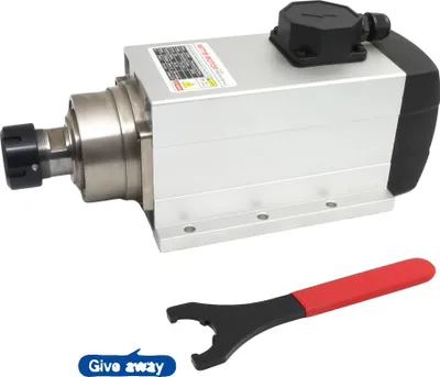 Image de Moteur de broche CNC, compatibilité ER32, conception refroidie par air, broche seule, 380V