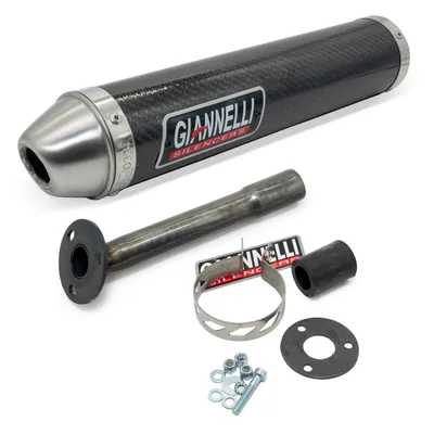Image de Giannelli pot d'échappement en carbone avec ABE compatible avec Husqvarna