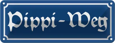 Produktbild von vianmo Blechschild 10x27 cm Pipi-Weg Dekoration