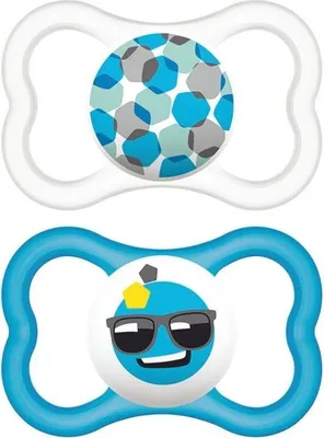 Obrázek produktu pro Mam Baby Air 6+ Modrý silikonový dudlík 2u