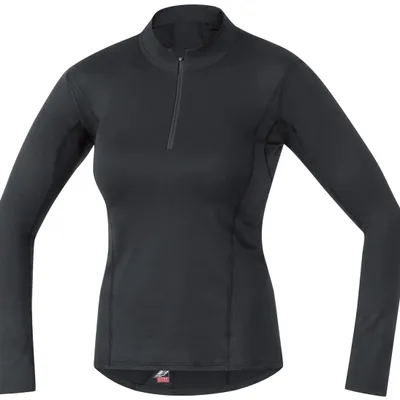 Produktbild von GORE WEAR M Damen Stehkragen-Unterzieh-Shirt, Warmer Thermo Base Layer mit Reißv