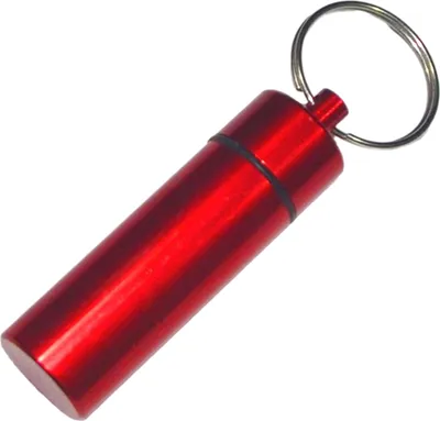 Produktbild von Tragbares, versiegeltes Glas mit Schlüsselanhänger, Schraubdeckel, Aluminiumlegierung, wasserdicht, flacher Boden, zum Aufhängen, Mini-Tabletten-Pillen-Aufbewahrungsflasche, Behälterhalter, Schlüsselanhänger