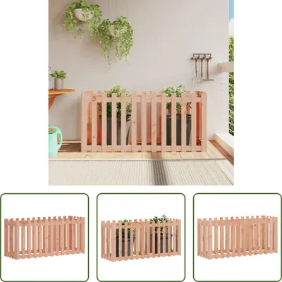 Produktbild von The Living Store Hochbeet Lattenzaun-Design 150x50x70 cm Massivholz Douglasie