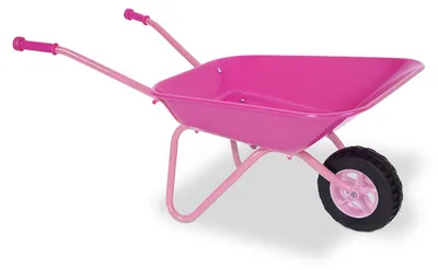 Kinder-Schubkarre, Metall/Kunststoff, 43x74x36 cm, Pink/Schwarz