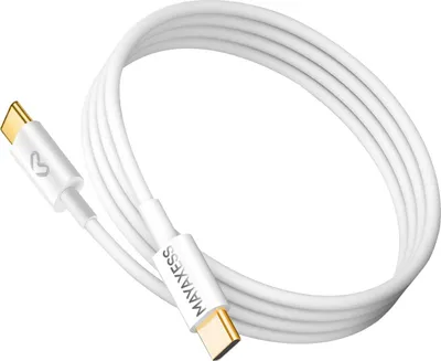 Immagine prodotto di Mayaxess, cavo di ricarica USB-C da 1 m per Samsung Galaxy S25 Plus, bianco