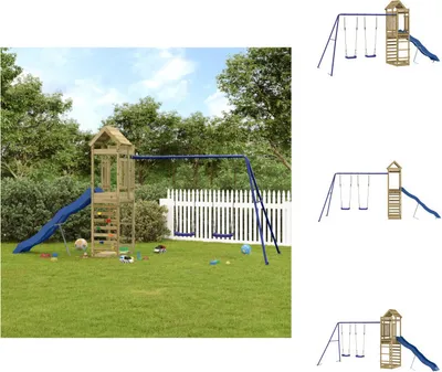 Produktbild von vidaXL Spielturm Imprägniertes Kiefernholz - Schaukeln & Spieltürme